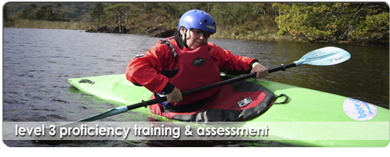 Level 3 Proficiency Training & Assessment is a two-day residential course consists of intensive White Water Training on a Grade 2 River and an Assessment Workshop followed by an Assessment.