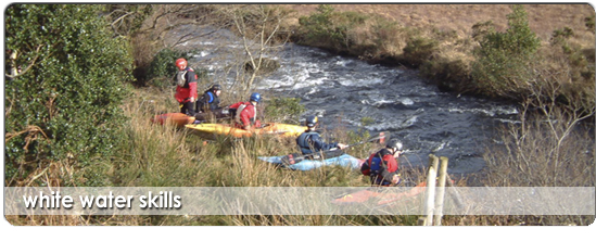 White Water Skills is a two-day residential course where you spend as much time as possible on nearby rivers, learning the Strokes, Techniques & Rescues, needed to paddle Grade 2 Rivers as part of a group.