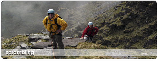 Scramble rocky ridges, steep arêtes or narrow gullies, surrounded by magnificent views far below. Some of the routes in the Irish Mountains are easy scrambles, others require ropes and mountaineering equipment.