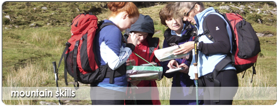 The aim of the Mountain Skills Scheme is to give Hillwalkers the Ability and the Confidence to look after themselves in the Irish Mountains.