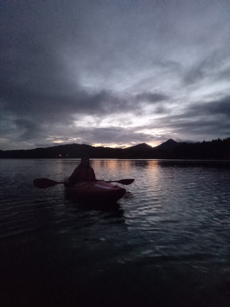 Glassy Oil Painting Sunset Kayaking :)