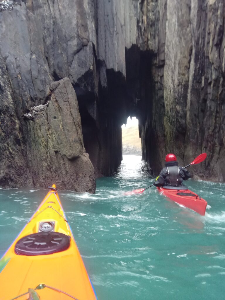 Lovely green seas today out paddling close to Castletownbere, in Bantry Bay...