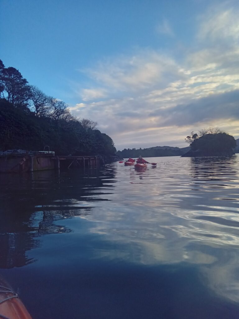 Quiet Glassy Sunset Kayak Trip Across Glengarriff Bay On Sunday